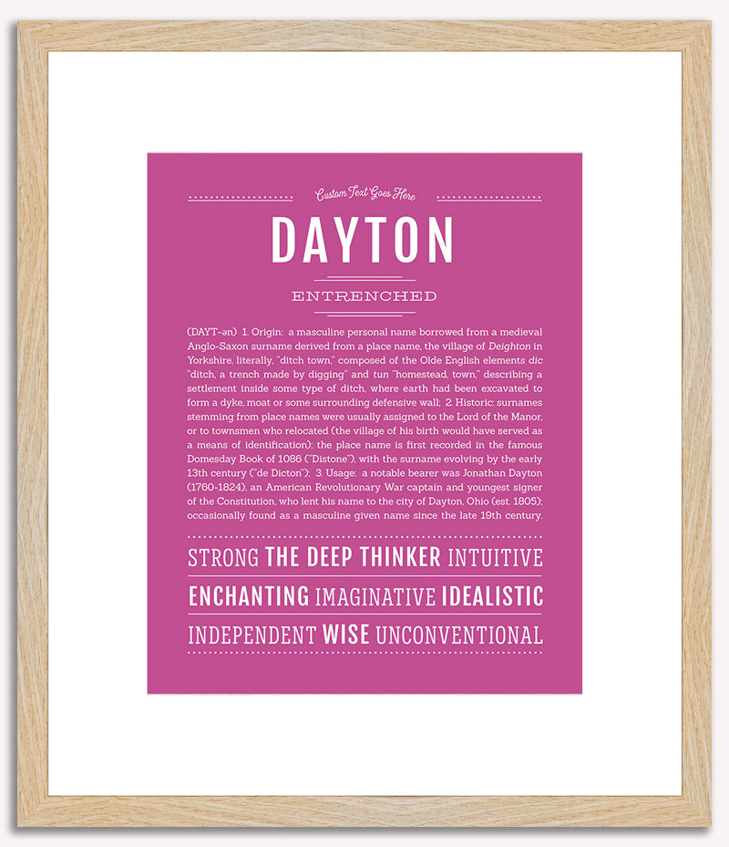 Dayton | Name Art Print