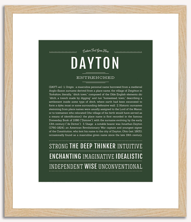 Dayton | Name Art Print