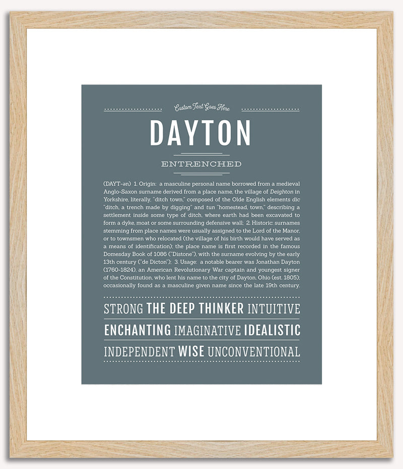 Dayton | Name Art Print