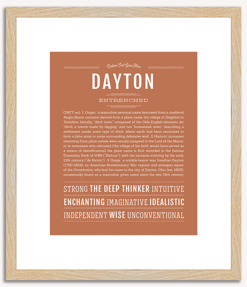 Dayton | Name Art Print