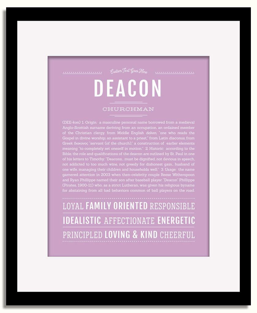 Frame Options | Lilac | Black Frame, Matted