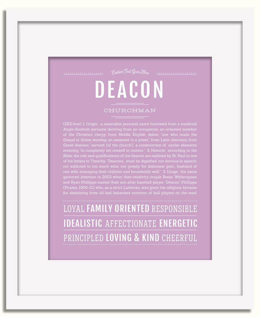 Frame Options | Lilac | White Frame, Matted