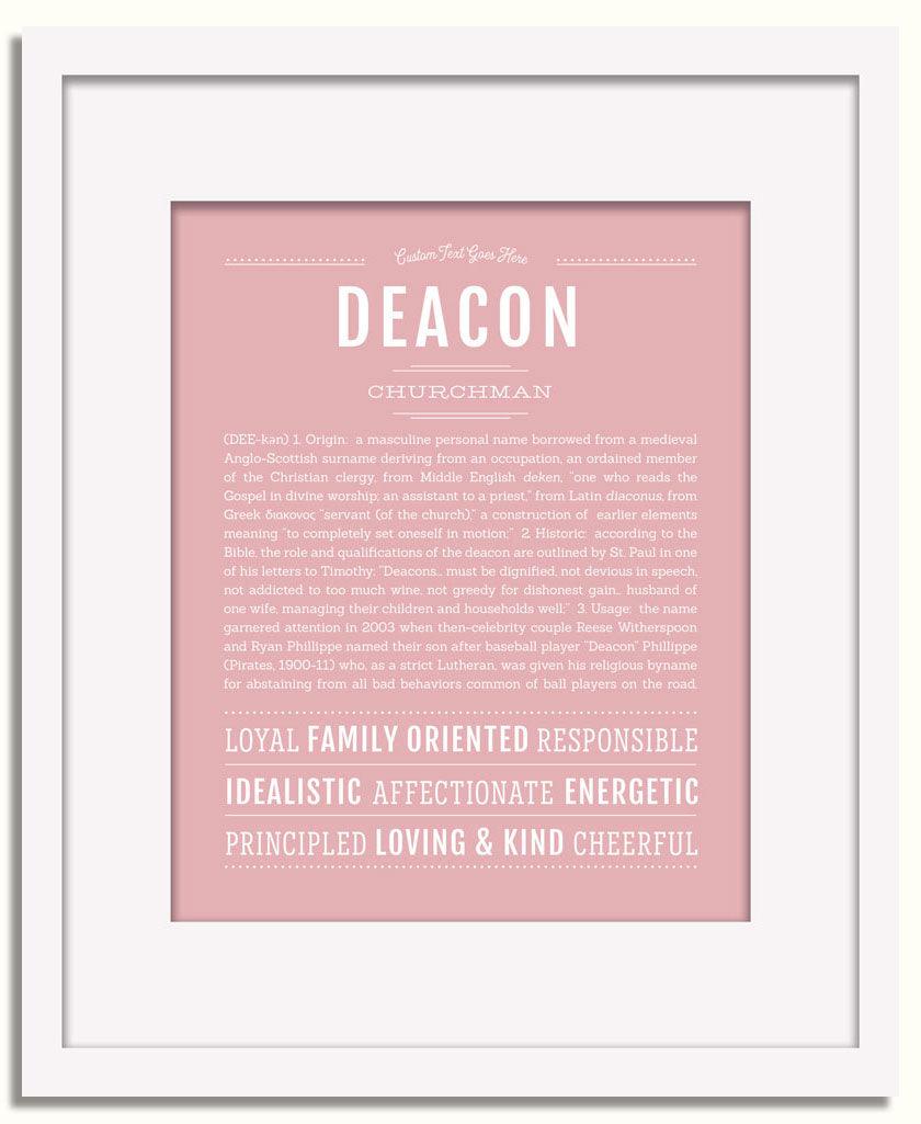 Frame Options | Dusty Rose | White Frame, Matted