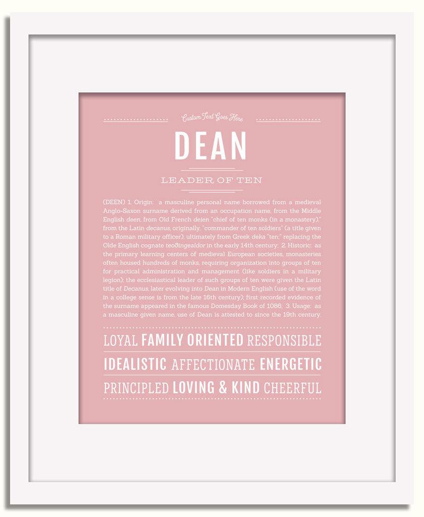 Frame Options | Dusty Rose | White Frame, Matted