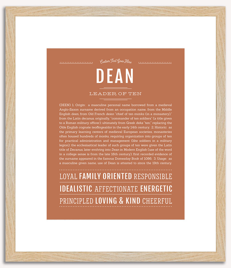 Dean | Name Art Print