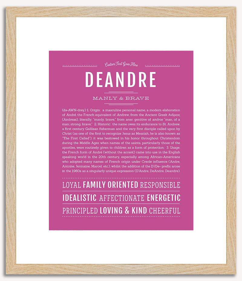 Deandre | Name Art Print