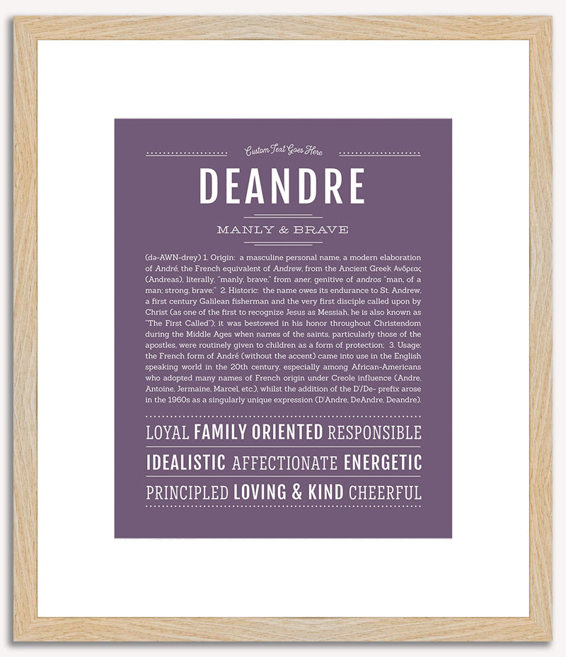 Deandre | Name Art Print