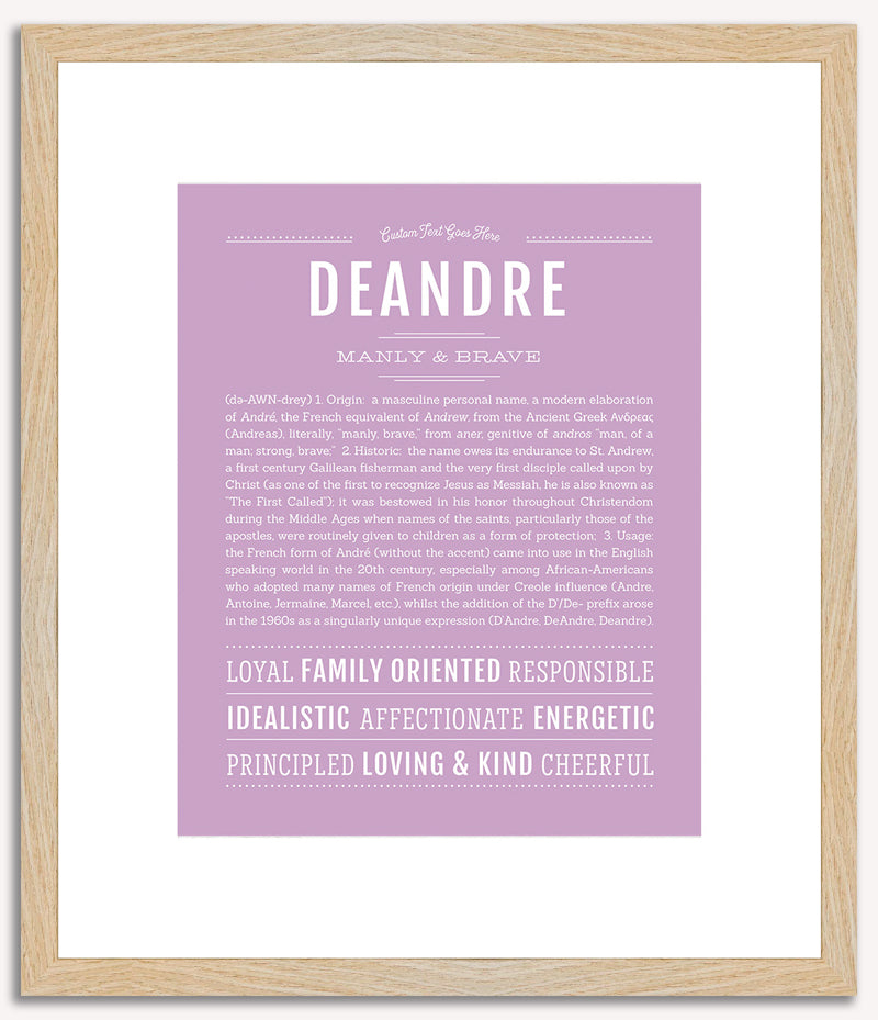 Deandre | Name Art Print