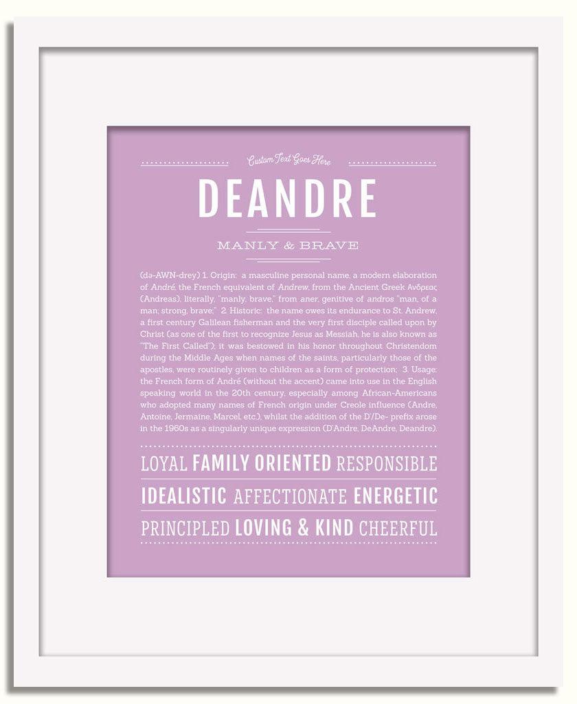 Frame Options | Lilac | White Frame, Matted