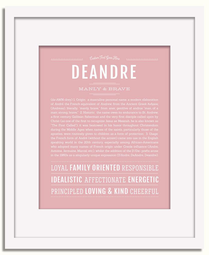 Frame Options | Dusty Rose | White Frame, Matted