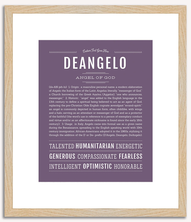 Deangelo | Name Art Print