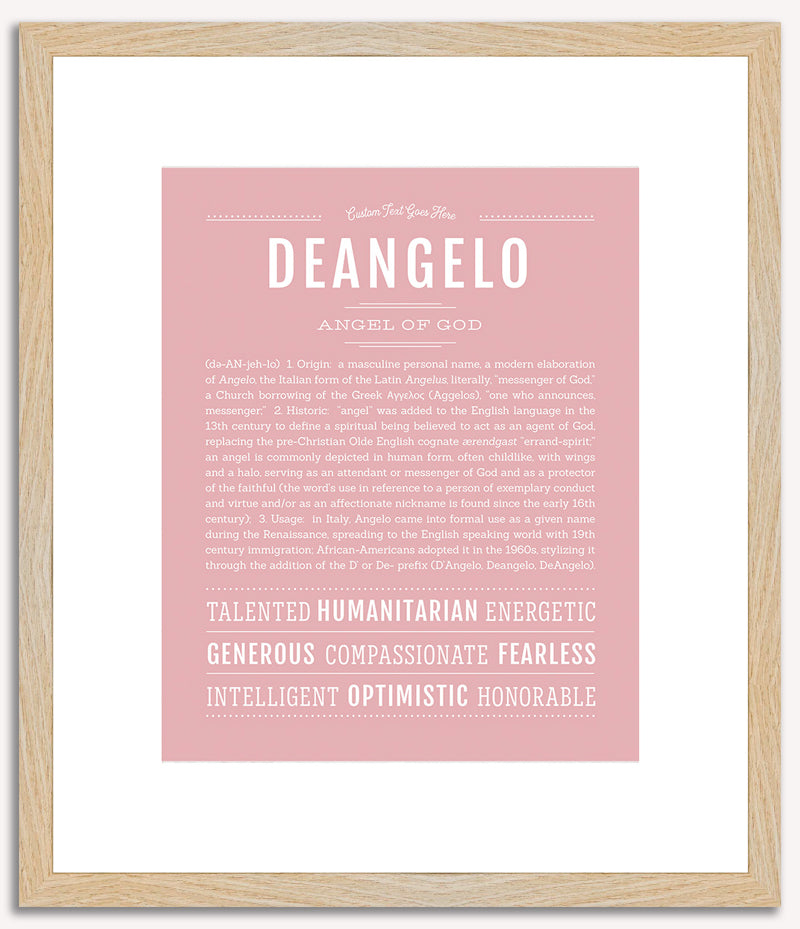 Deangelo | Name Art Print