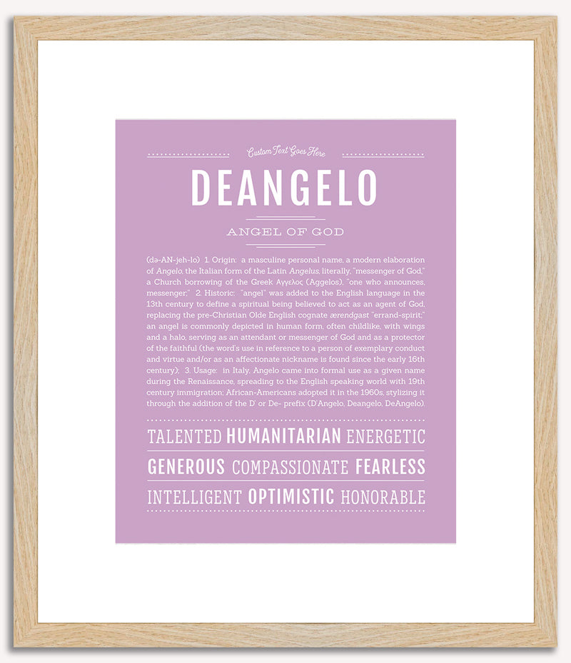 Deangelo | Name Art Print