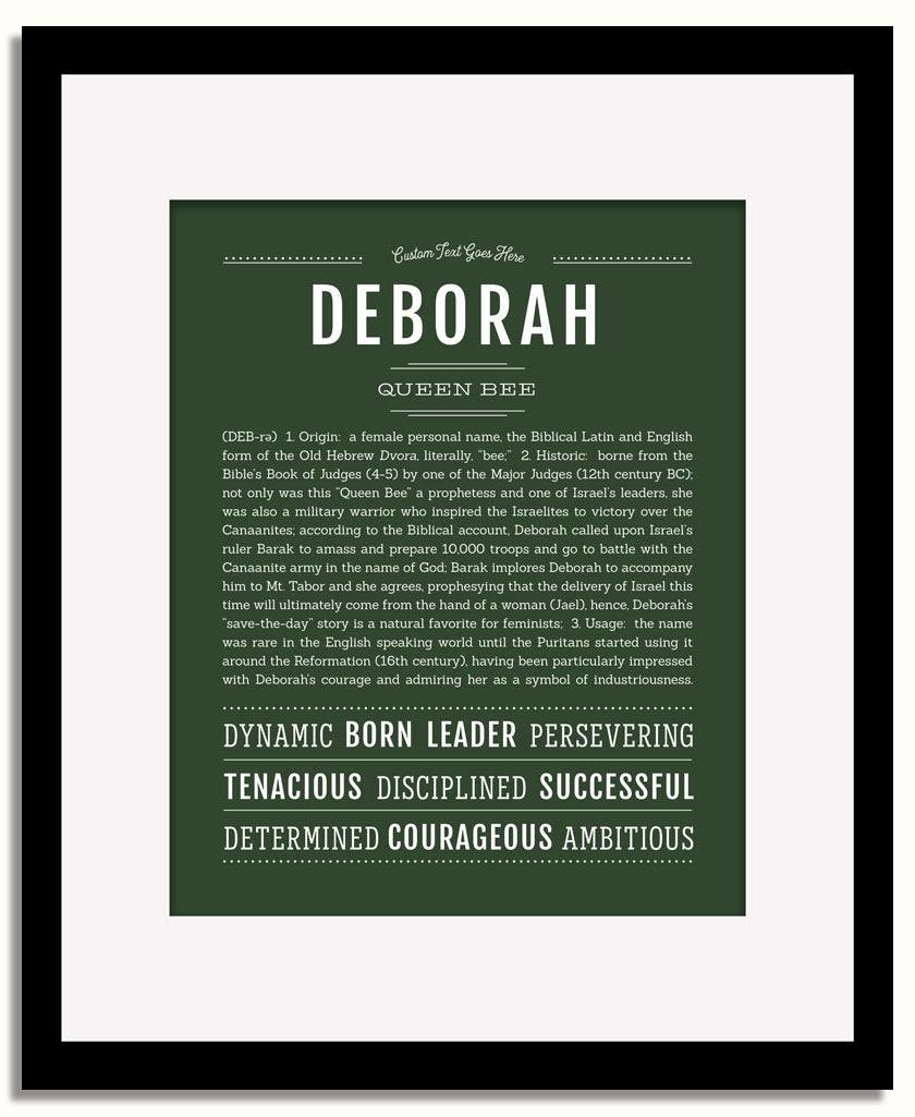 Frame Options | Deep Forest | Black Frame, Matted