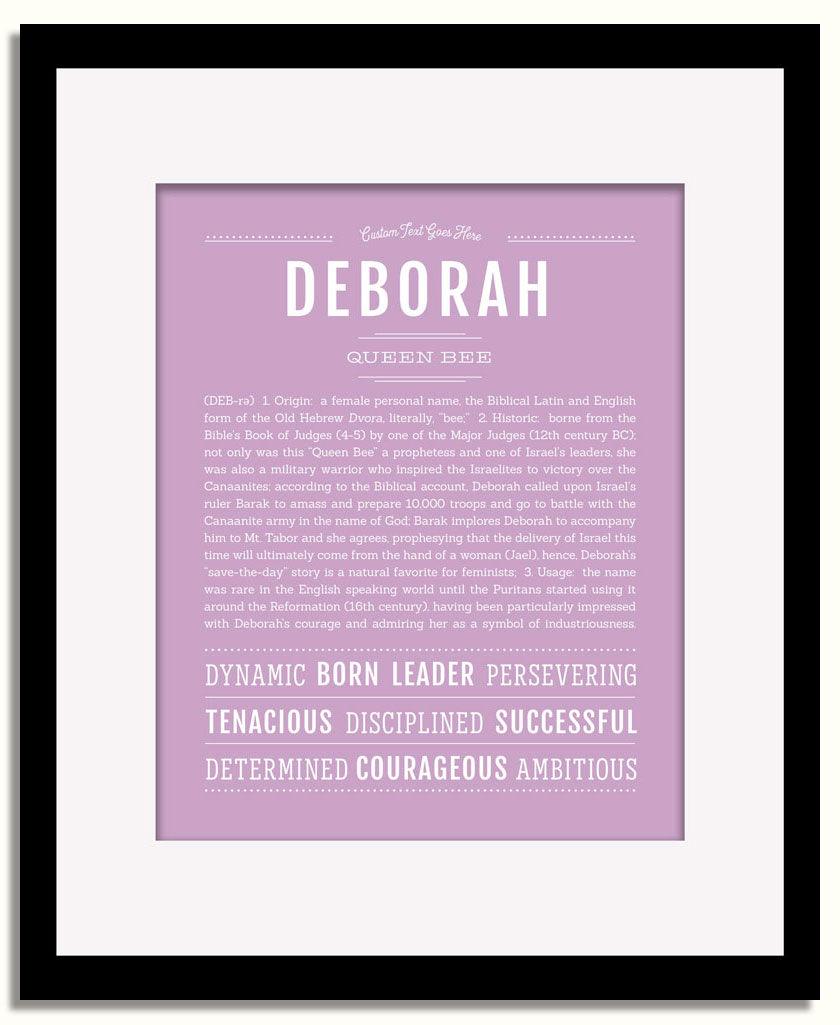 Frame Options | Lilac | Black Frame, Matted