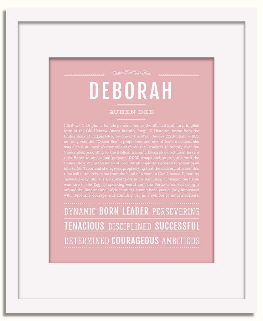 Frame Options | Dusty Rose | White Frame, Matted