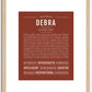 Debra | Name Art Print