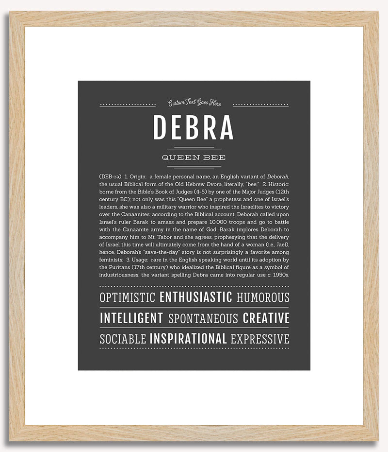 Debra | Name Art Print