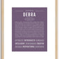 Debra | Name Art Print