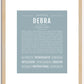 Debra | Name Art Print