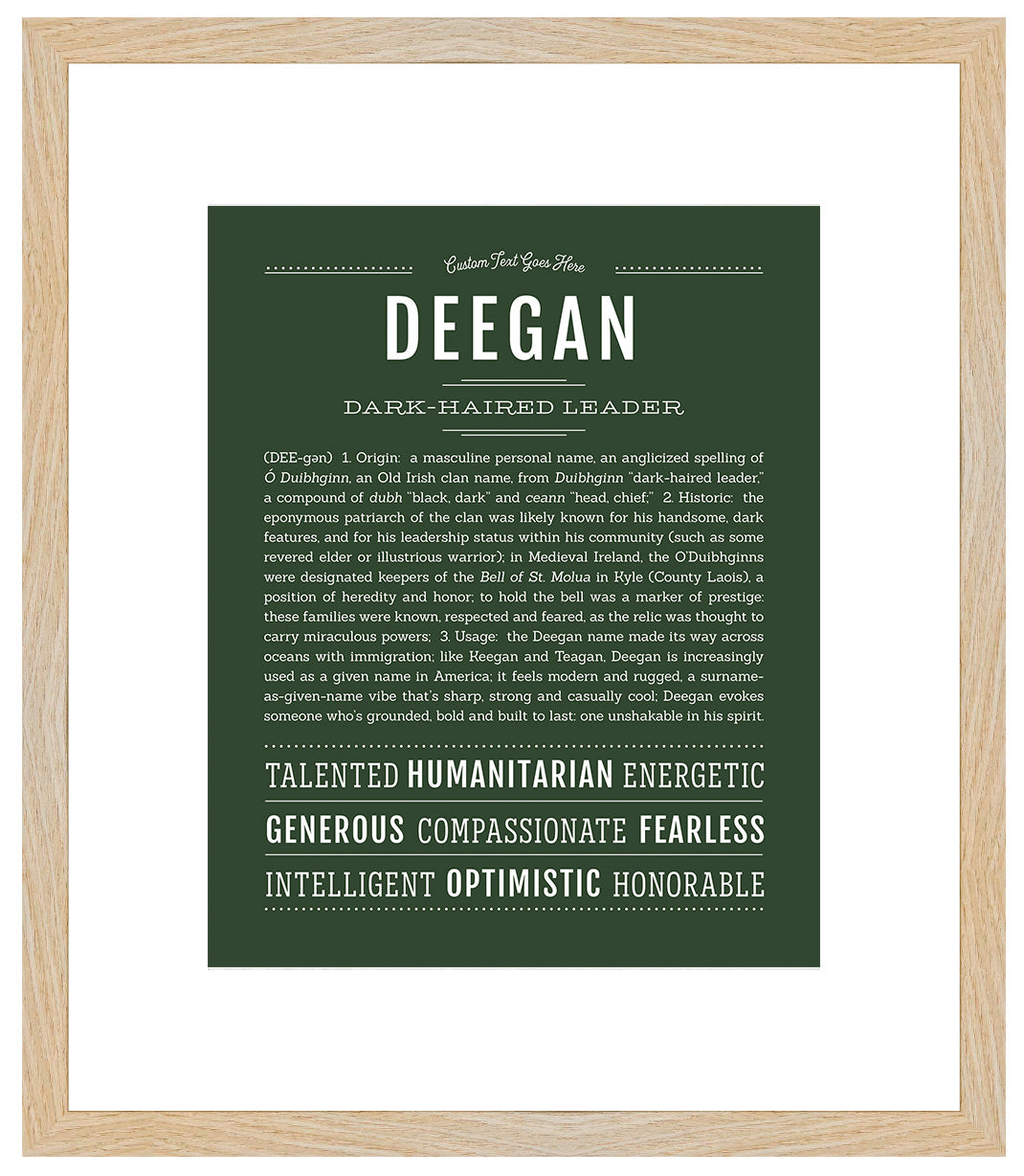 Frame Options | Deep Forest | Maple Frame, Matted