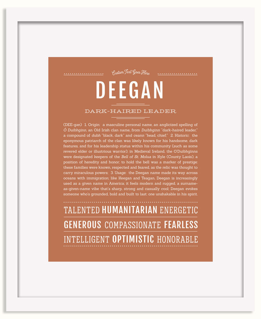 Frame Options | Terra Cotta | White Frame, Matted