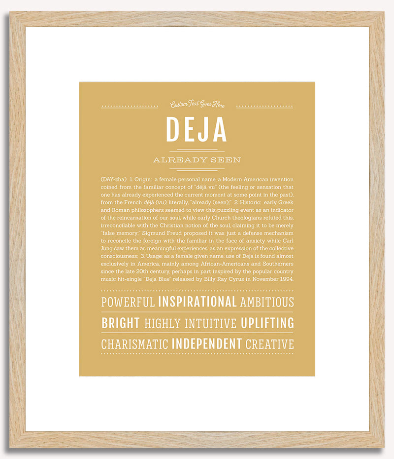 Deja | Name Art Print