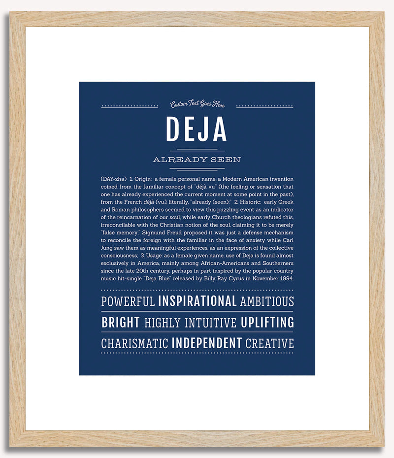 Deja | Name Art Print