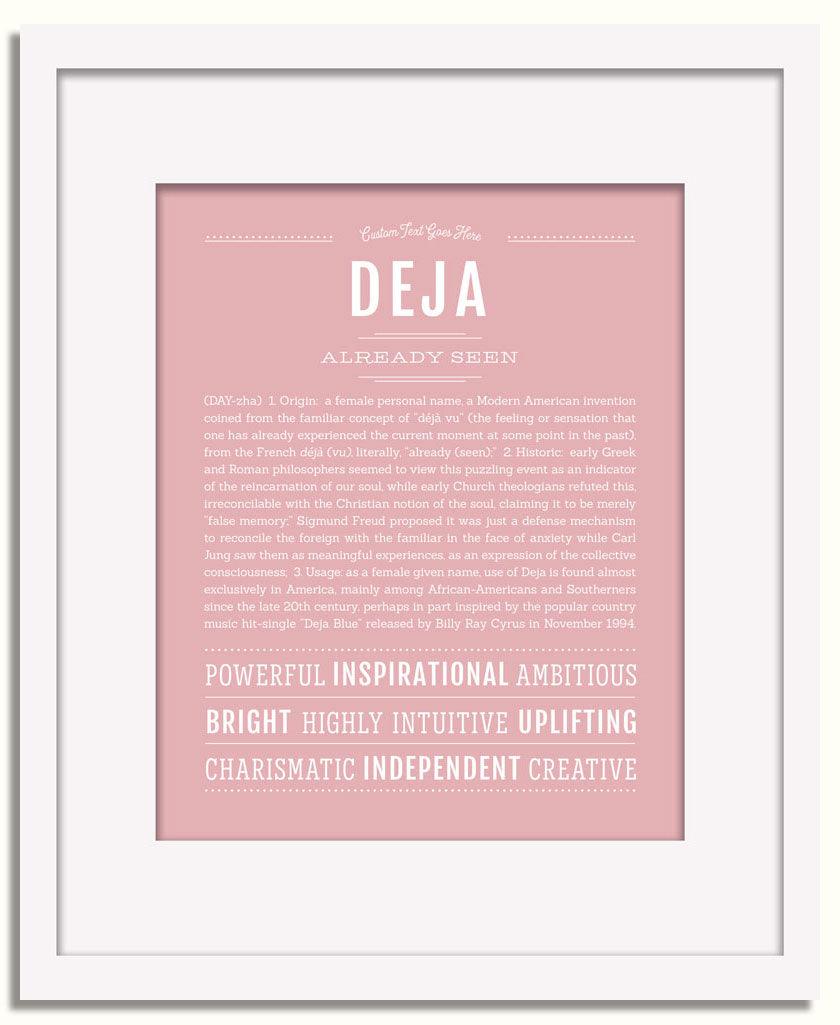 Frame Options | Dusty Rose | White Frame, Matted