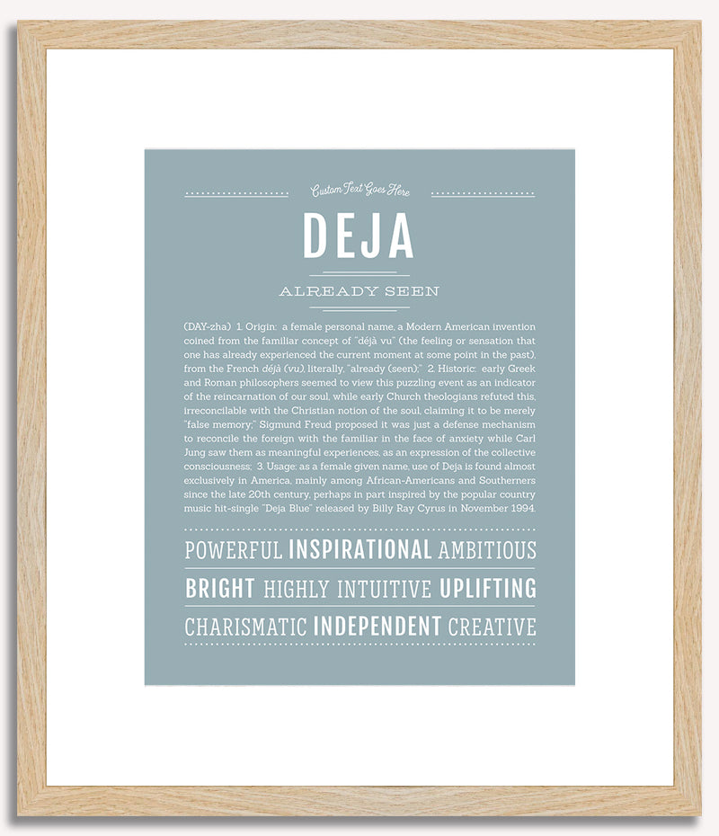 Deja | Name Art Print