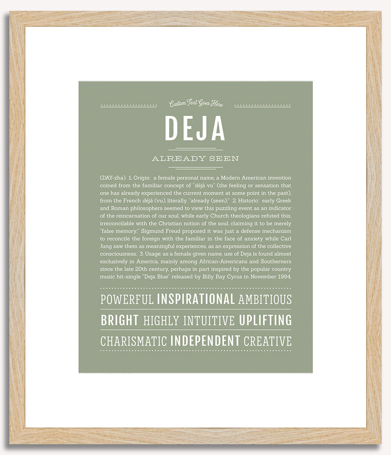 Deja | Name Art Print