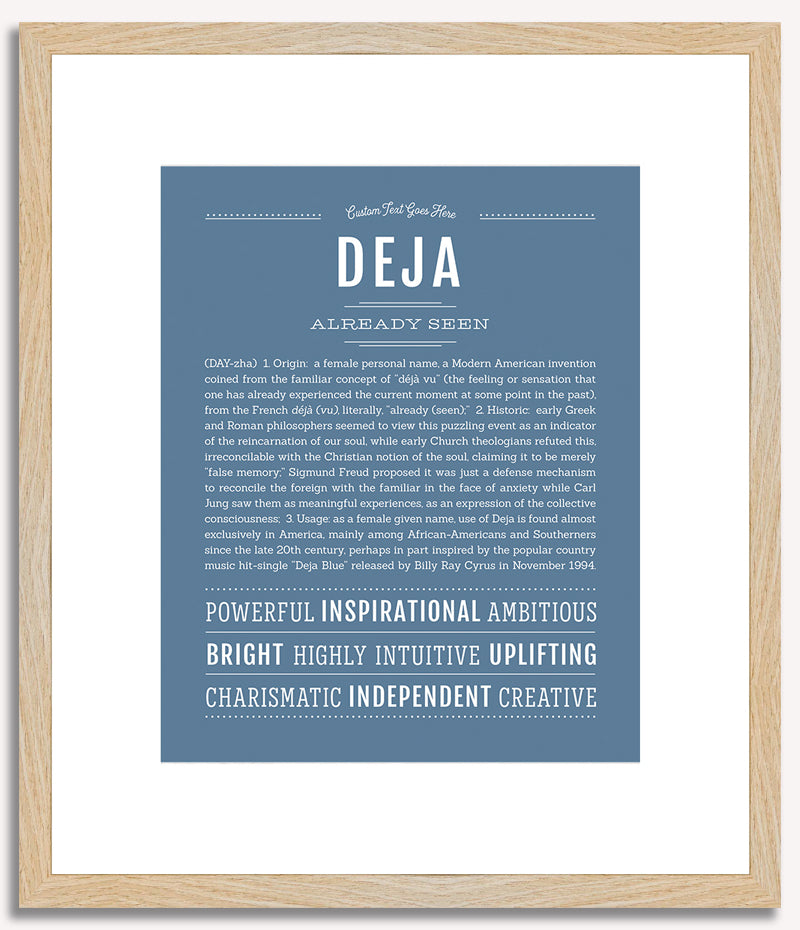 Deja | Name Art Print