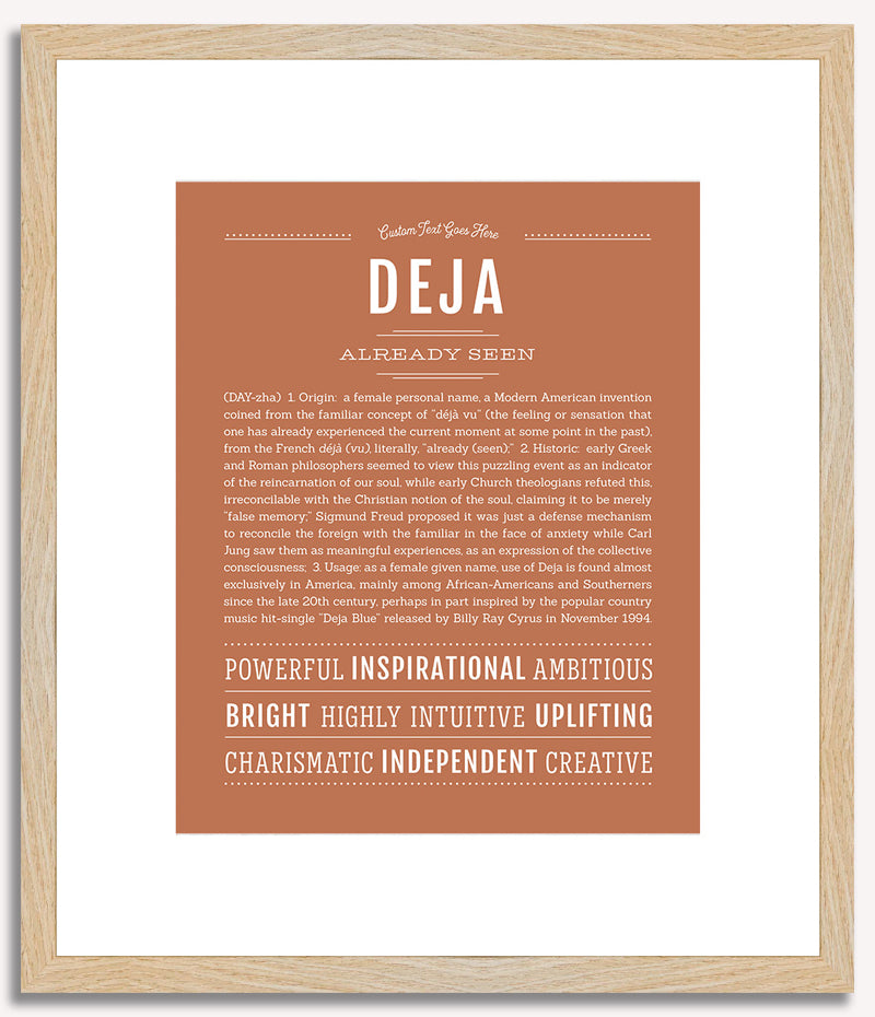 Deja | Name Art Print