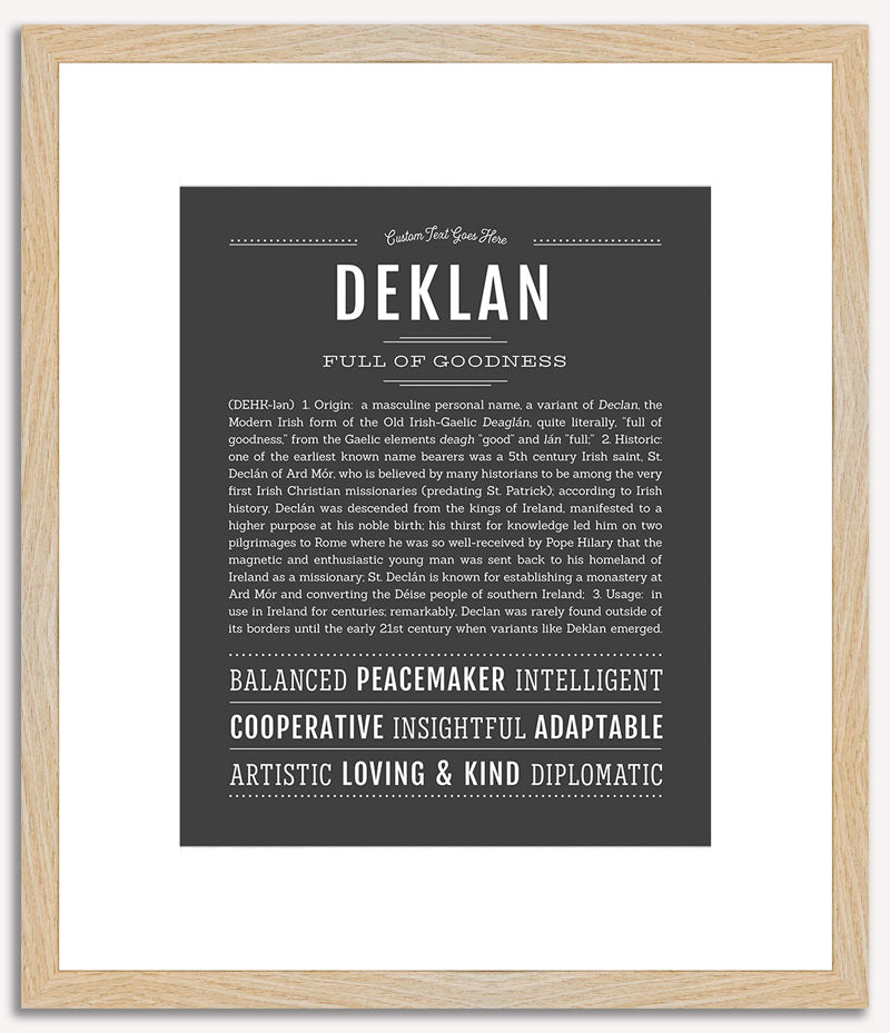 Deklan | Name Art Print