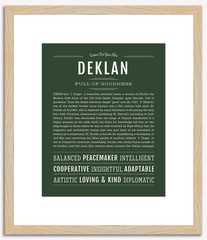 Deklan | Name Art Print