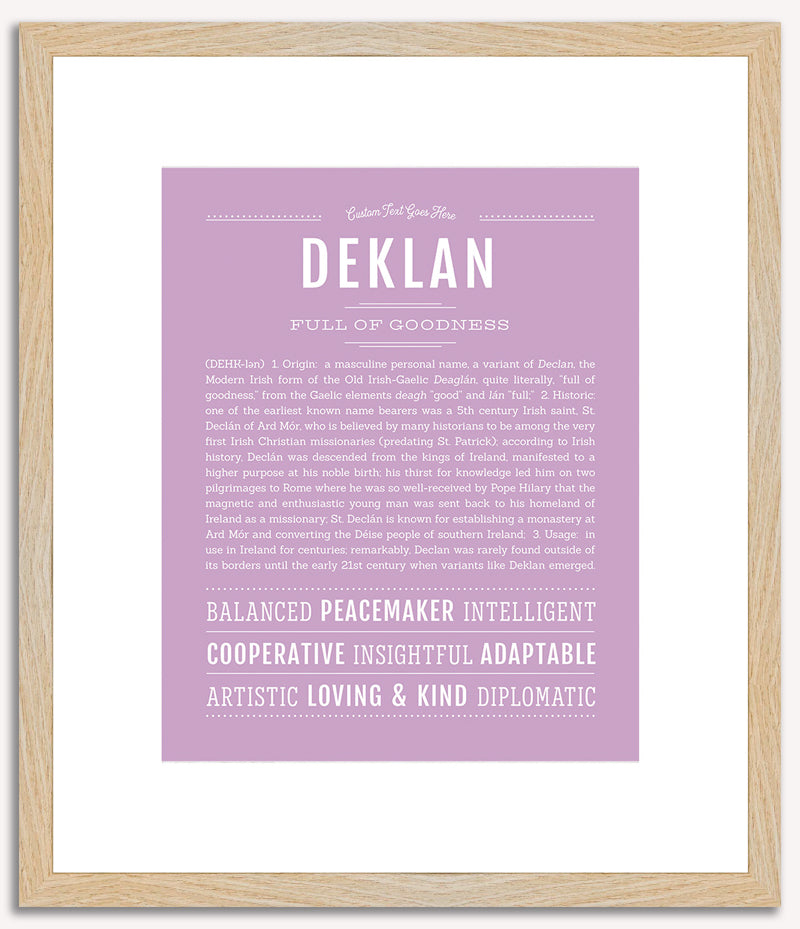 Deklan | Name Art Print