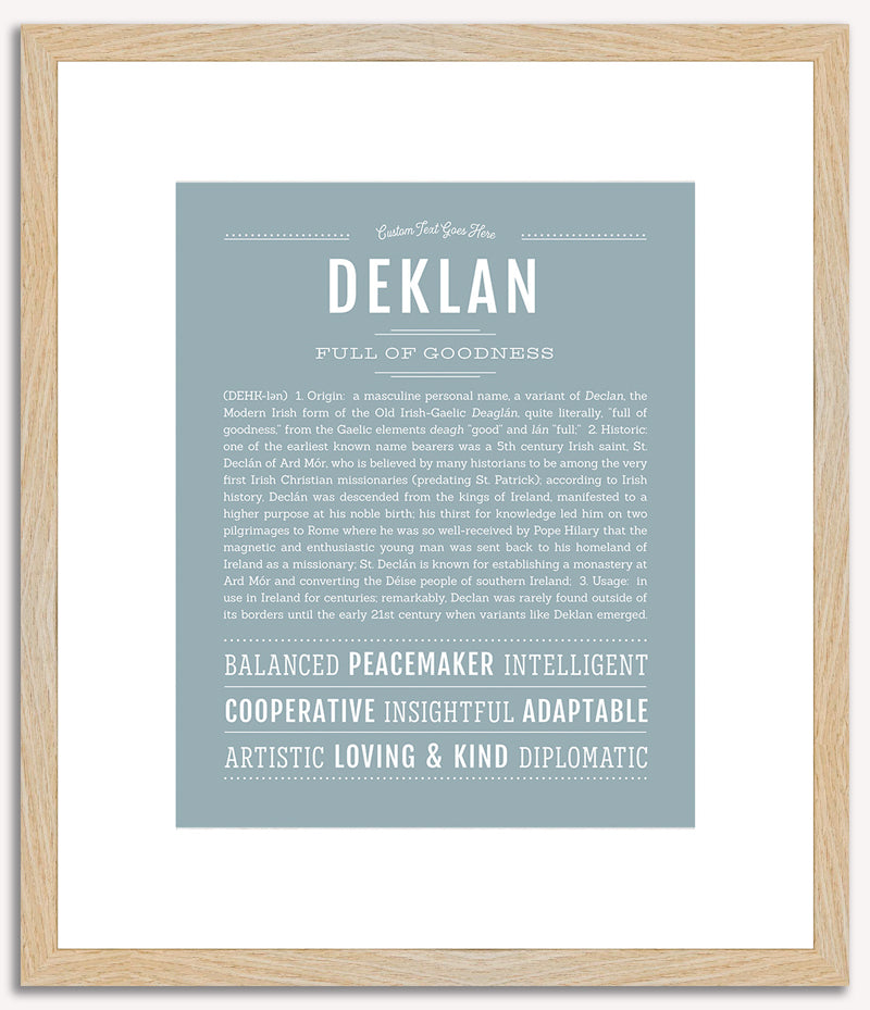 Deklan | Name Art Print