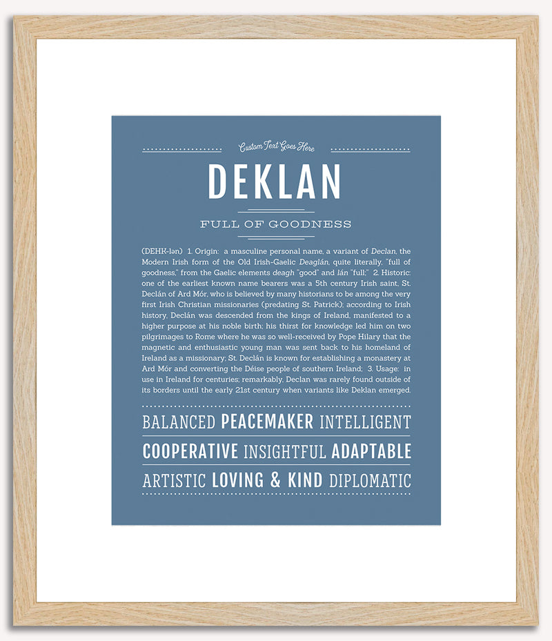 Deklan | Name Art Print