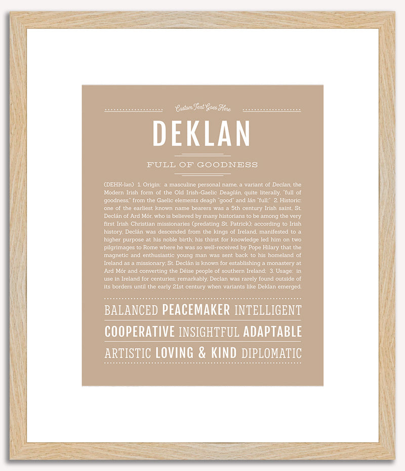 Deklan | Name Art Print