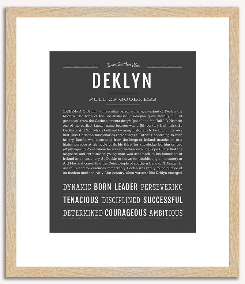 Deklyn | Name Art Print