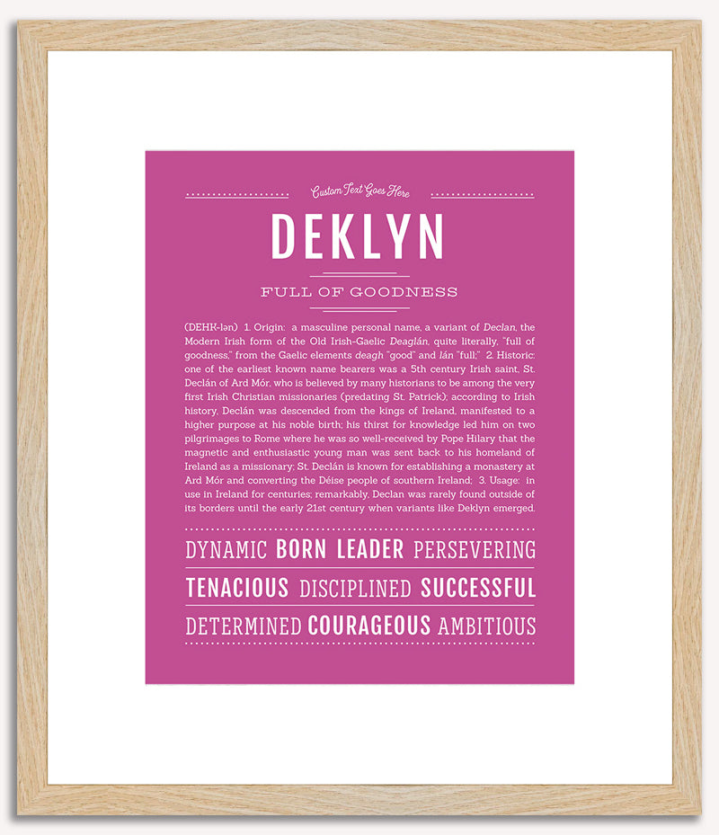 Deklyn | Name Art Print