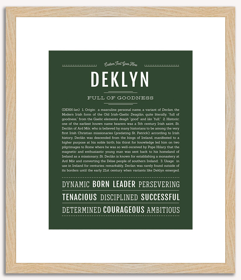 Deklyn | Name Art Print