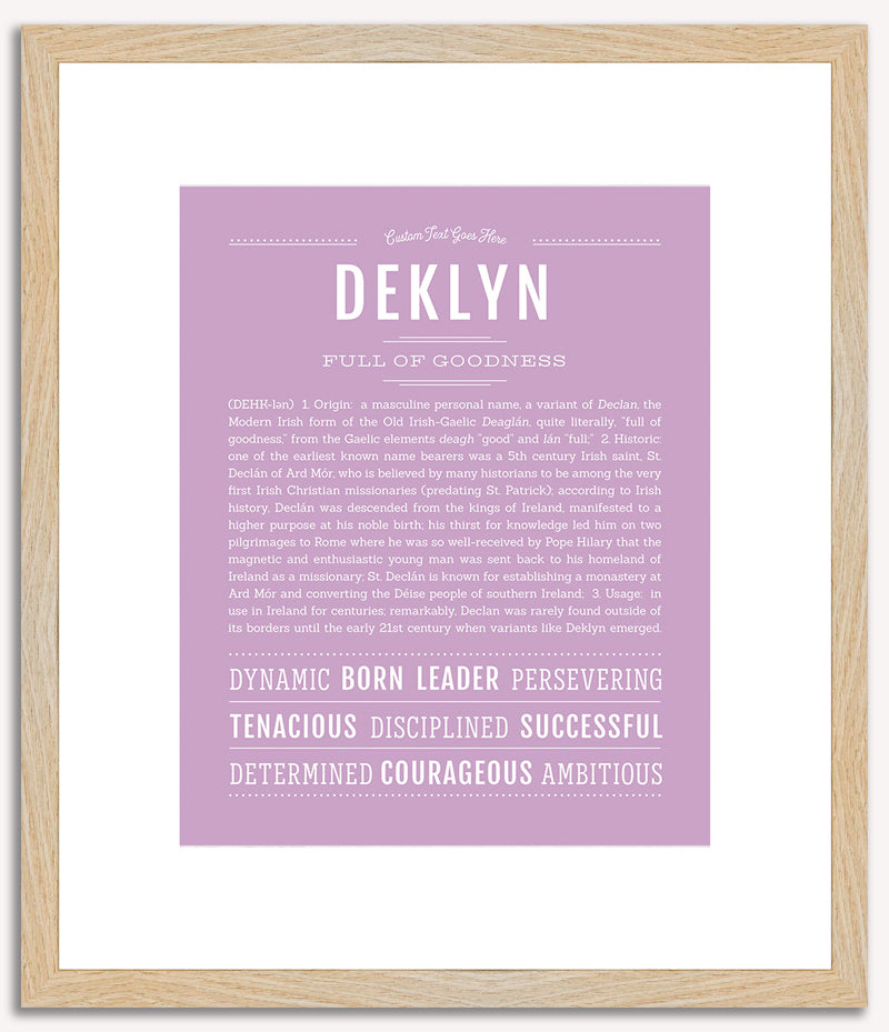 Deklyn | Name Art Print