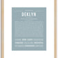 Deklyn | Name Art Print