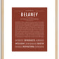 Delaney | Name Art Print