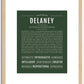 Delaney | Name Art Print