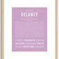 Delaney | Name Art Print