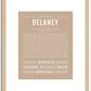 Delaney | Name Art Print