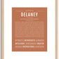 Delaney | Name Art Print