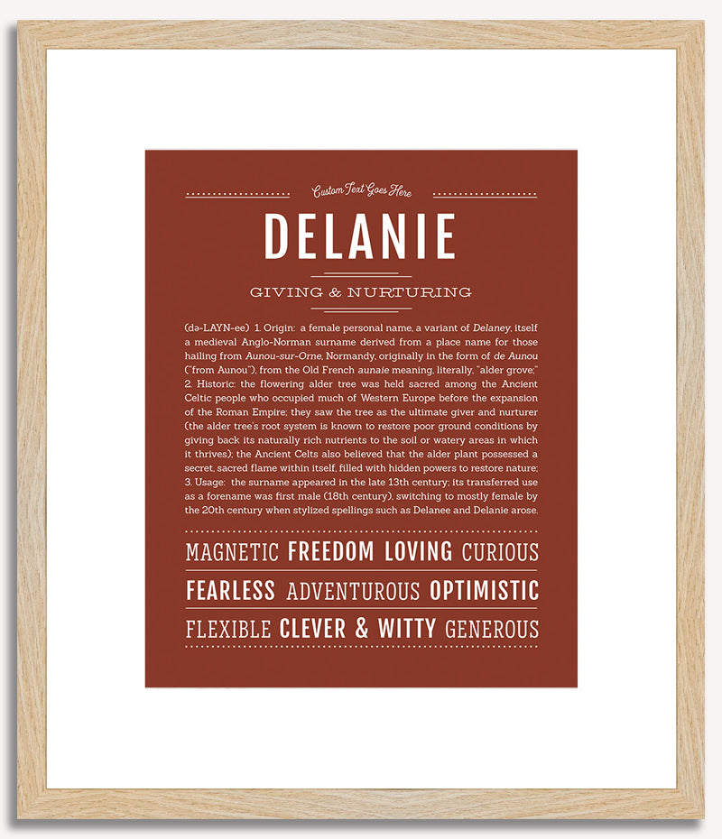 Delanie | Name Art Print